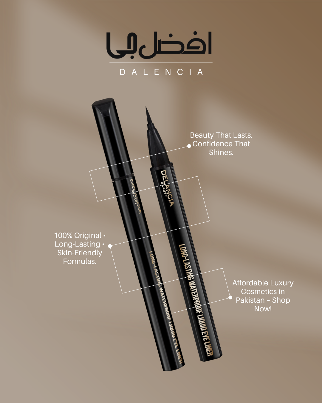 AfzalJee™ Long-Lasting Water-Proof Liquid Eyeliner By Delancia Beauty