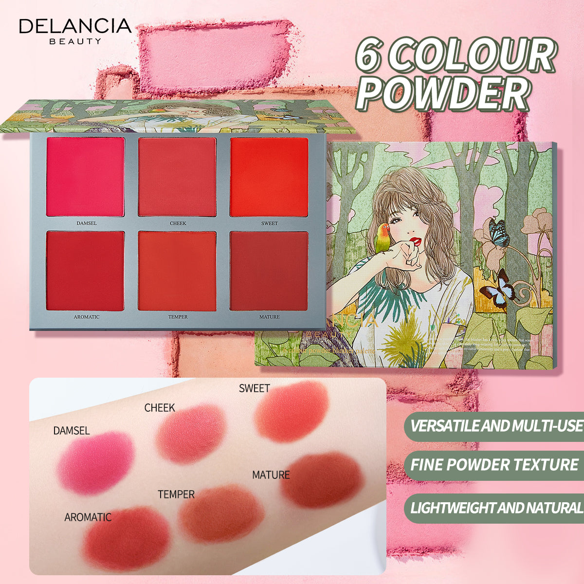 AfzalJee™ Blusher Palette Multipurpose By Dalencia Beauty