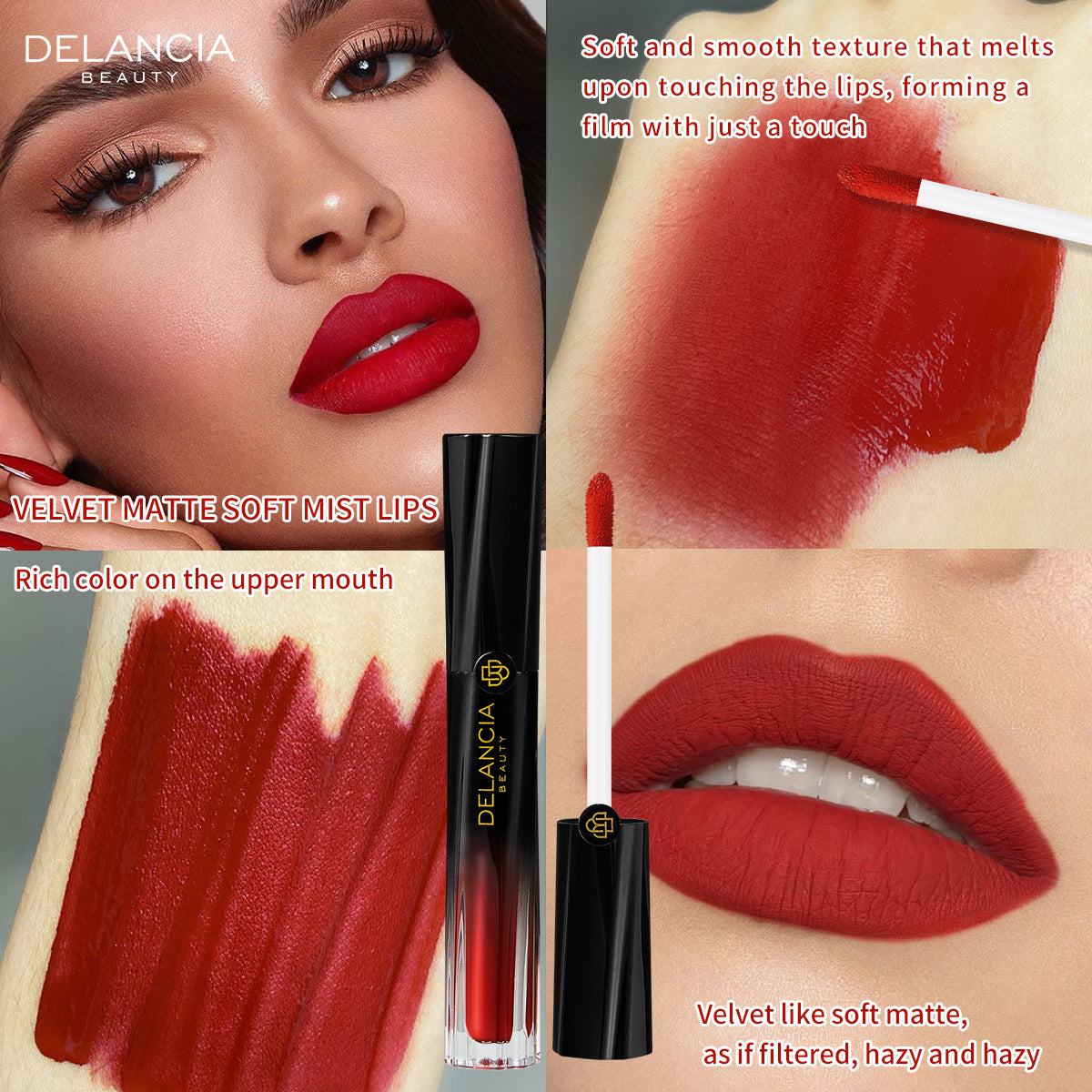 AfzalJee™ Non Stick Cup Soft Matte Lip Gloss By Delancia Beauty