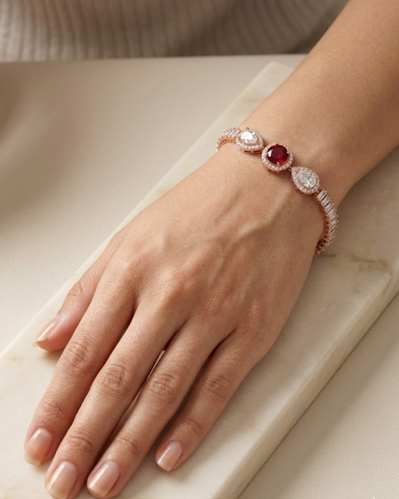 Imperial Trio Link Bracelet