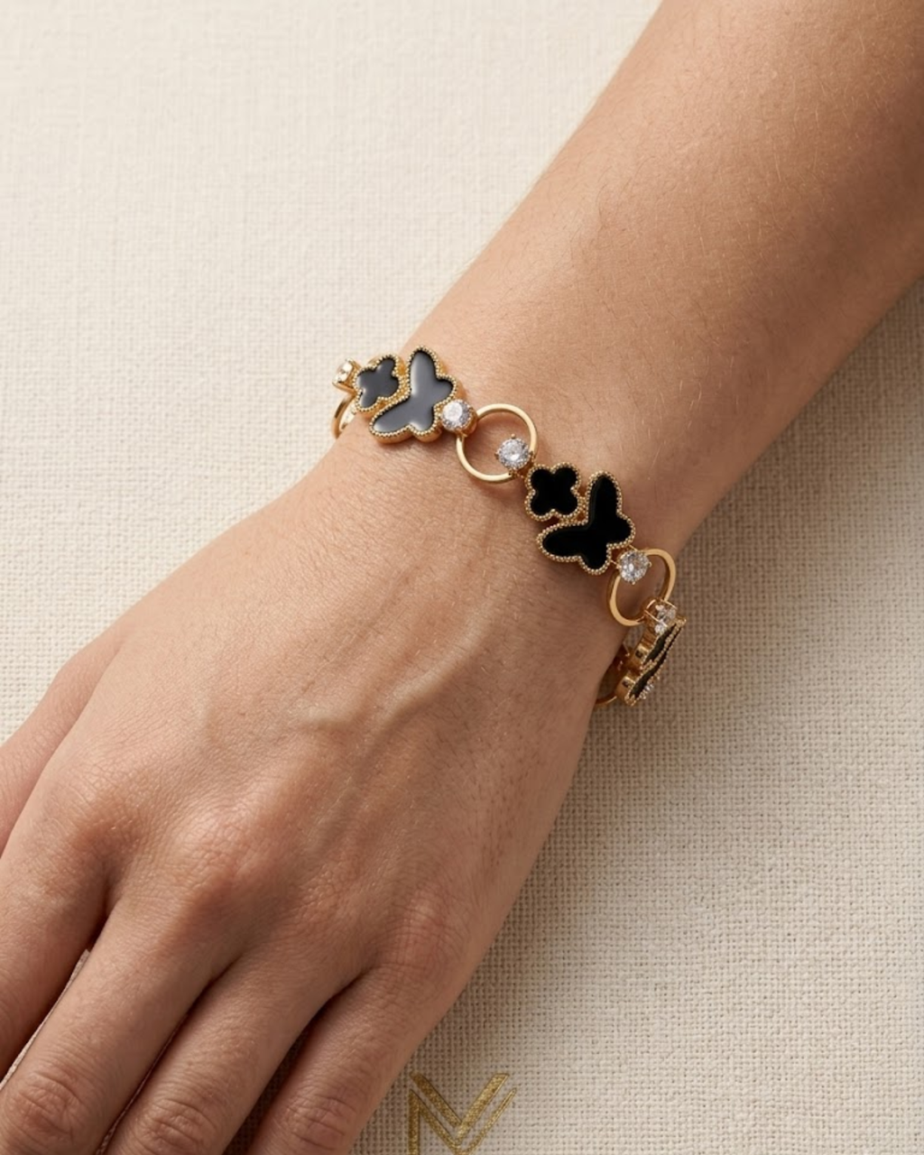 Monarch & Clover Chain Bracelet