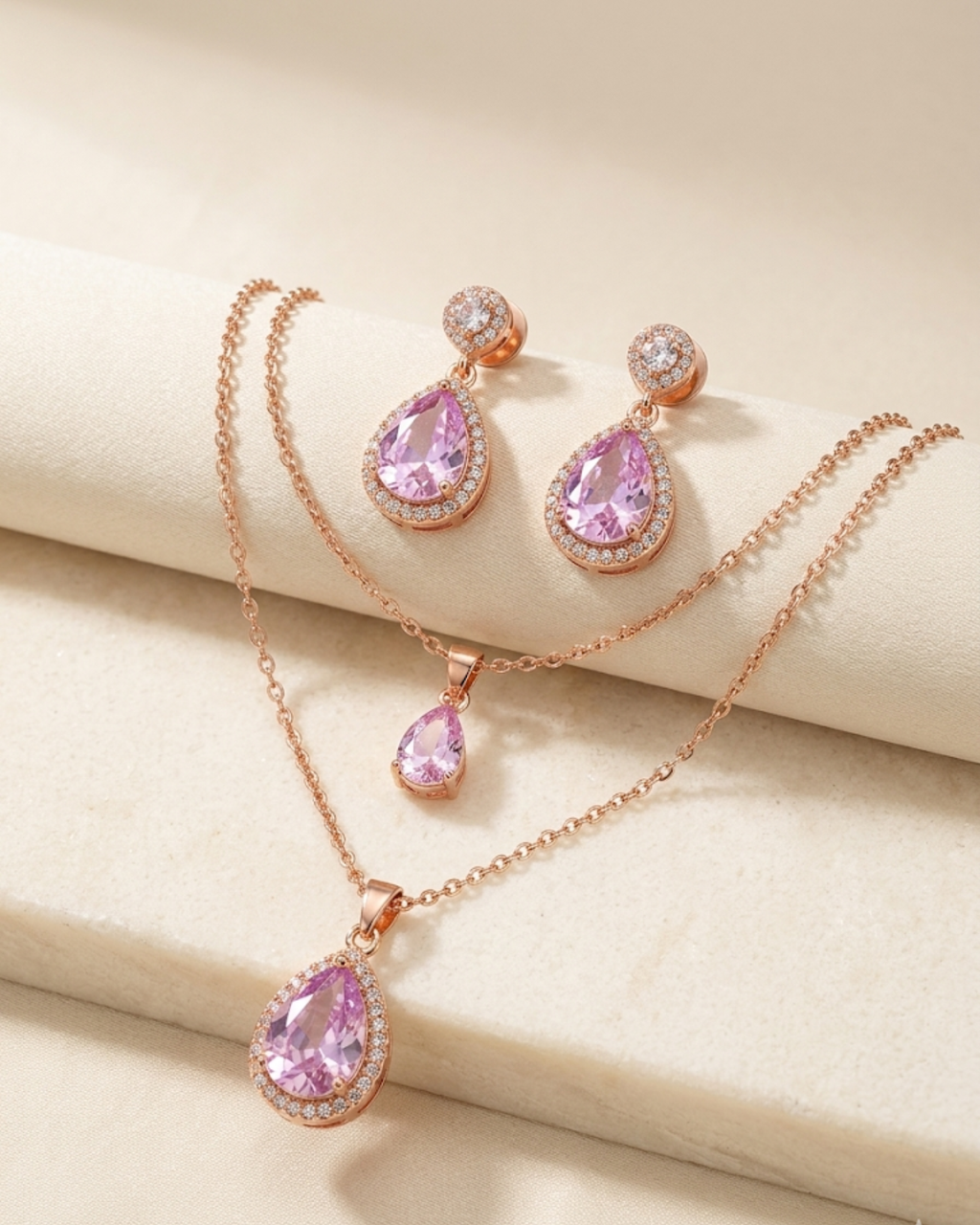 Layered Teardrop Locket & Tops