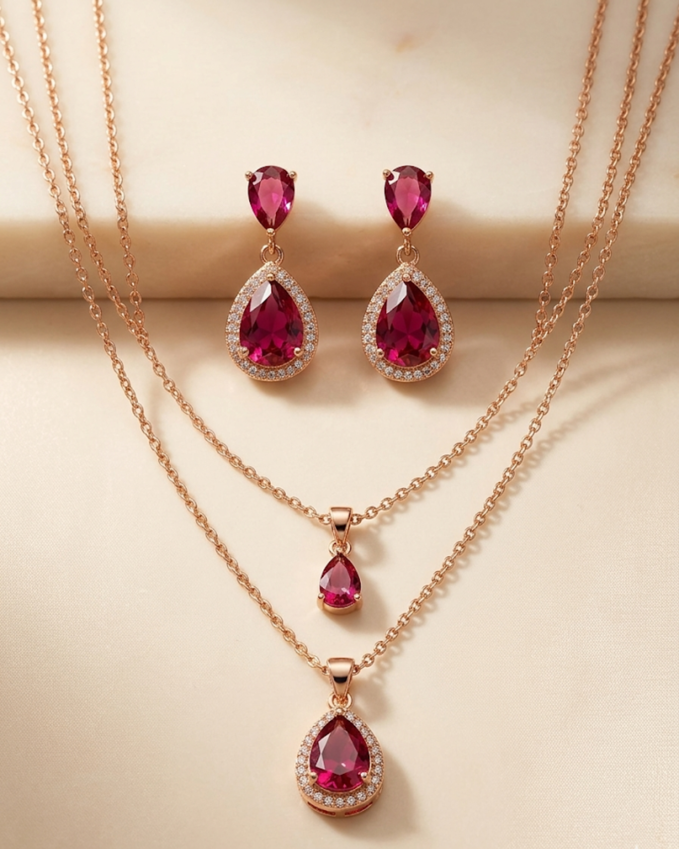 Layered Crystal Drop Set