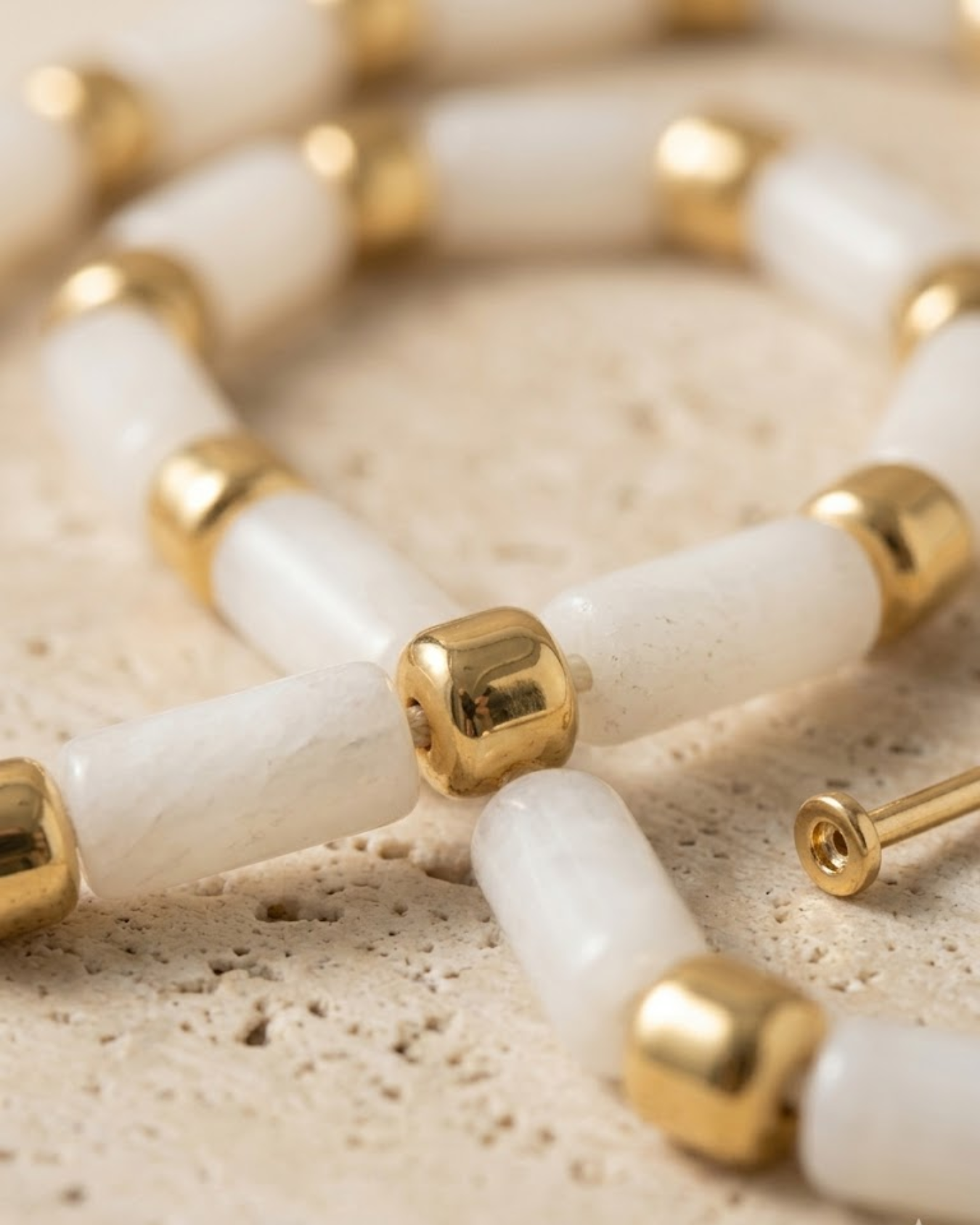 Resort Tube & Gold Strand Necklace