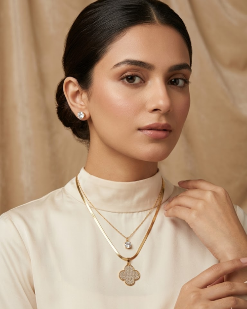 Clover Pendant & Tops Set