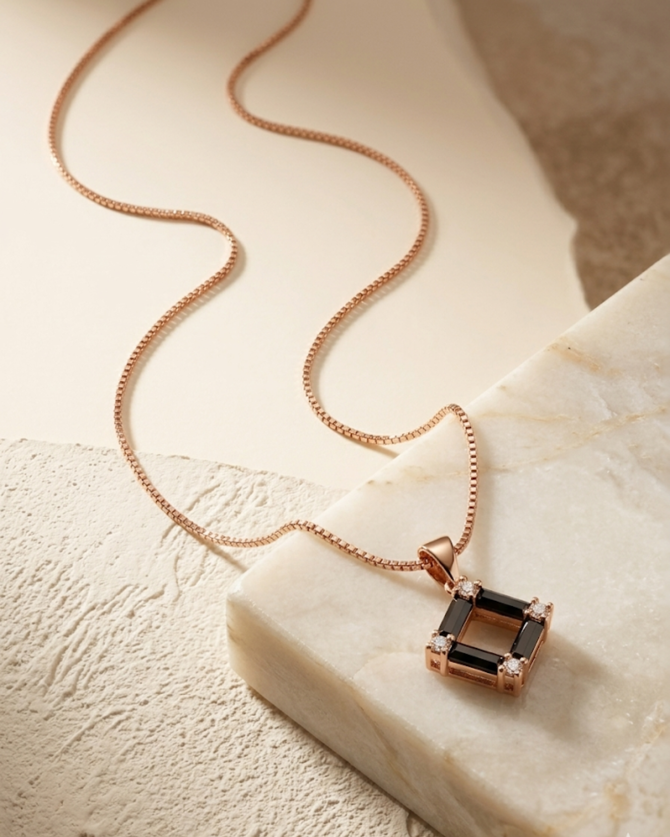 Crystal Square Necklace