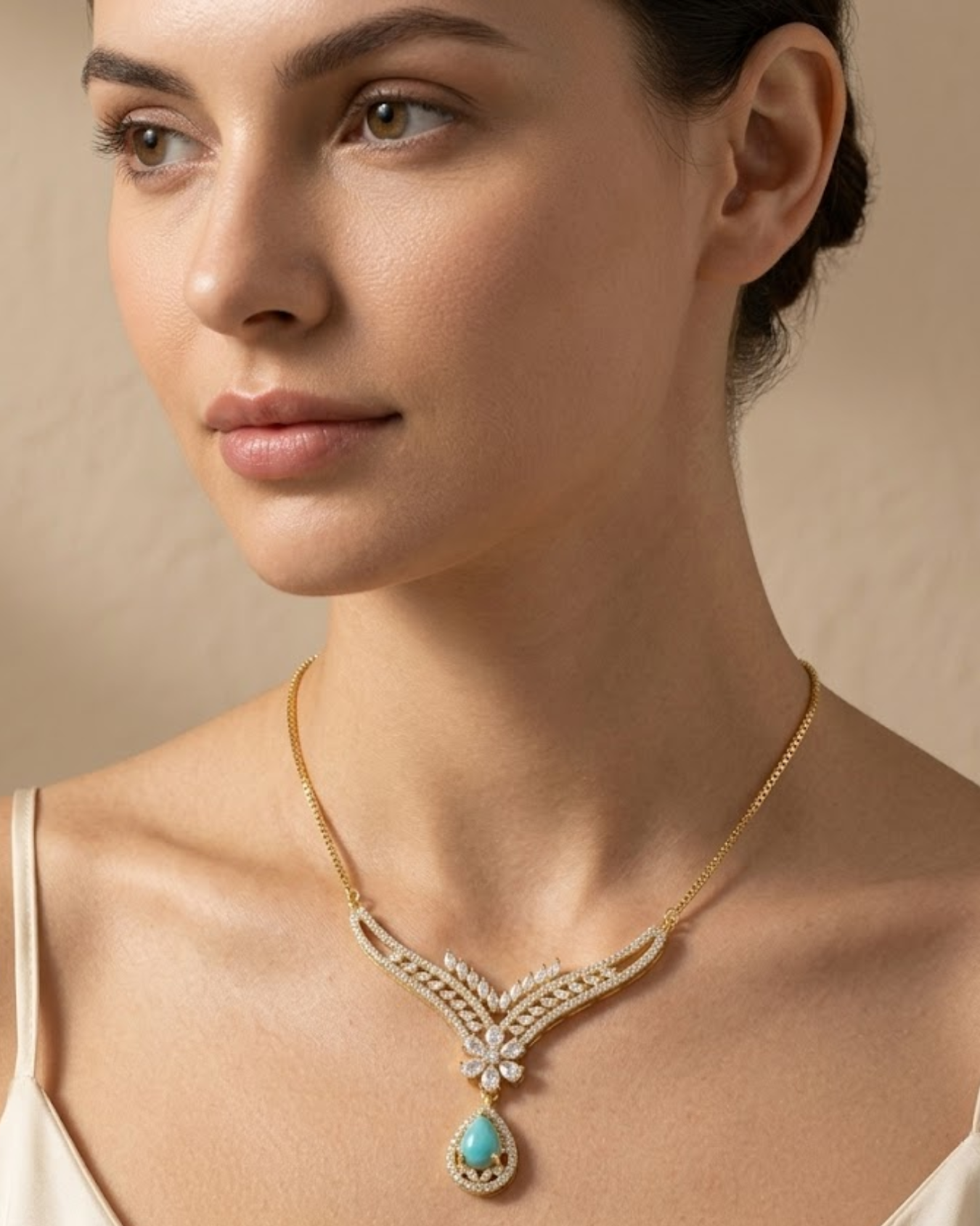Floral Drop Locket