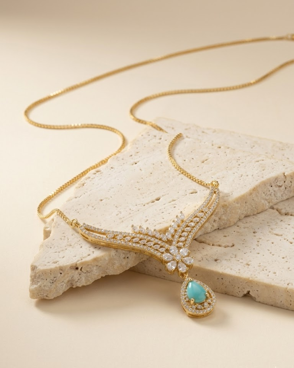 Floral Drop Locket