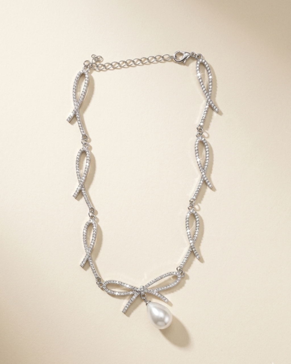 Crystal Ribbon Locket