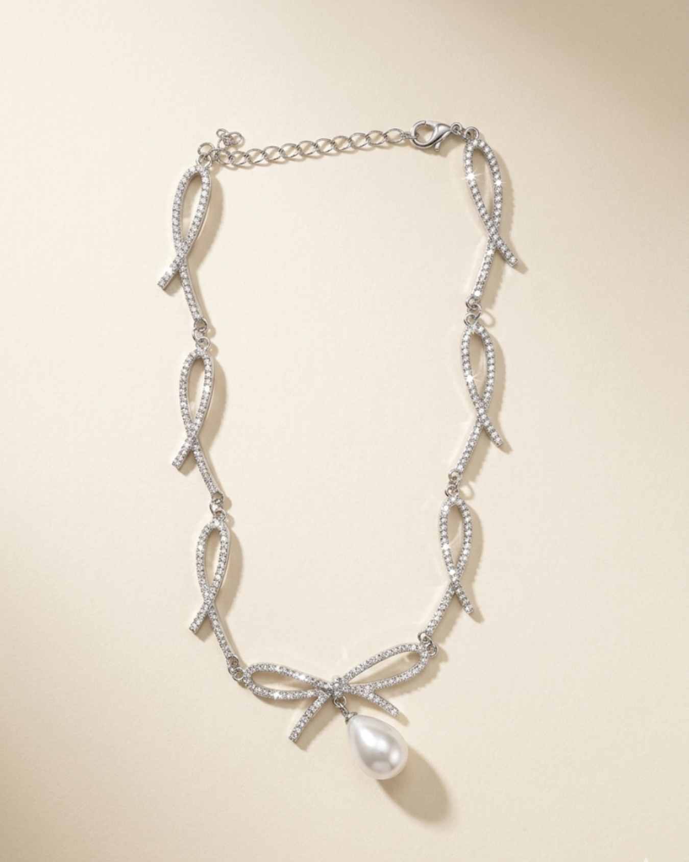 Crystal Ribbon Locket