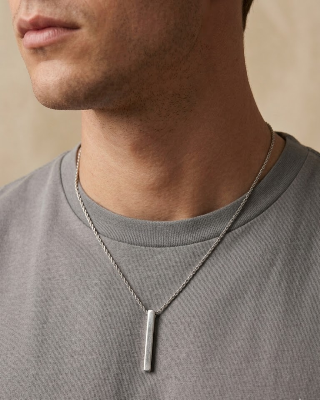 Silver Bar Locket