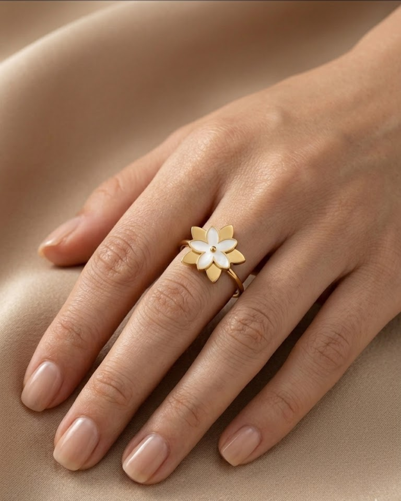 Enamel Floral Ring