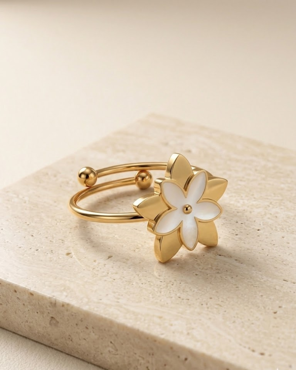 Enamel Floral Ring