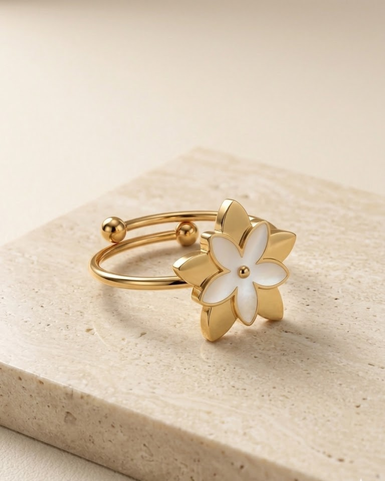 Enamel Floral Ring