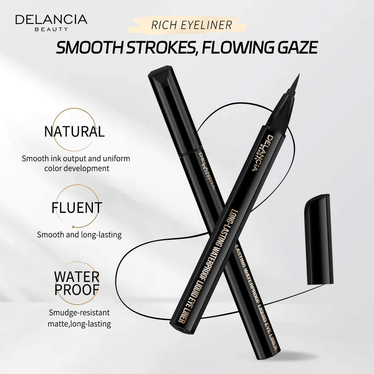 AfzalJee™ Long-Lasting Water-Proof Liquid Eyeliner By Delancia Beauty
